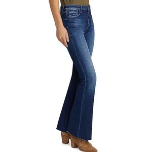 NWT L'Agence Sera High Rise Flare Denim Jeans Beacon Size 32